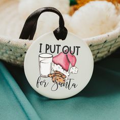 I Put Out For Santa Christmas Ornament - Dream Maker Pins Funky Ornaments, Cousins Christmas, Cowhide Christmas, I Put Out For Santa, Christmas Arts