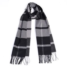 Winter Cashmere Cooling Lightweight Scarf for Women Mens Plaid Ladies Scarves - Black+grey - CB187CXY3S0 - Scarves & Wraps, Cold Weather Scarves & Wraps  #SCARVES #WRAPS #fashionwomen #outfits #winter #Cold Weather Scarves & Wraps Designer Hats, Fashion Scarves, Scarf For Women, Winter Cold, Fashion Scarf, Lightweight Scarf, Mens Plaid, Outfits Winter, Scarf Styles