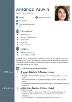 a professional resume with an image on the front and back cover, in blue tones