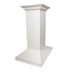 an image of a white pedestal on a white background for display or montaige