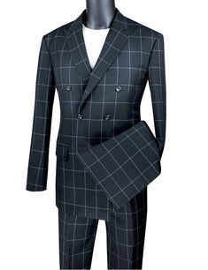 Men Suits Modern, Plaid Suit Men, Windowpane Pants, Windowpane Suit, Modern Fit Suit, Cheap Suits, Dresses Design, Suit Pattern, 2 Piece Suit