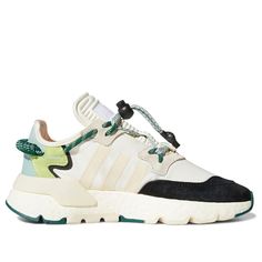 adidas Ivy Park x Nite Jogger 'Ecru Tint' Off White/Ecru Tint/Dark Green Marathon Running Shoes/Sneakers Adidas Ivy Park, Vans Shoes Women, Gents Shoes, Nite Jogger, White Nike Shoes, Kicks Shoes, Adidas Joggers, Trending Sandals, Adidas Running Shoes