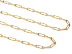 Composed of oval knife-edge links, with a swivelling lobster clasp, in 18k gold. Handmade in Italy, for Beladora. Italian Gold Chain, Jewellery Marketing, Solid Gold Chains, Gold Collection, Gold Chain Necklace, Gold Design, Gold Chain, Gold Chains, Bobby Pins