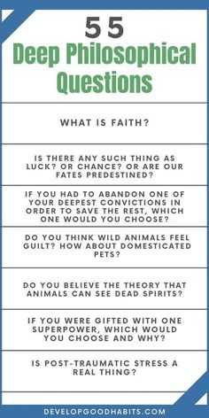 Philosophy, which looks at knowledge, truth, meaning, and existence, is one of the oldest-practiced sciences in human history. And I’m not really sure how far we’ve gotten. As you’re asking the deep philosophical questions that we are going to go over in this article to get to know someone better or to understand yourself on a deeper level. | Philosophy | spirituality | questions to ask yourself and others #philosophy #infographics #questions Philosophy Questions, Explorer Archetype, Beyond The Universe, Exercise List, Weird Questions, Recovery Humor