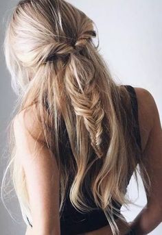 Fishtail Hairstyles, Fishtail Braid Hairstyles, Half Ponytail, Luxy Hair, Fishtail Braid, Bohemian Hairstyles, Trending Hairstyles, Boho Hairstyles, Fish Tail Braid