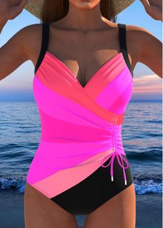 Color:Rose Red;Size:S;Size:M;Size:L;Size:XL;Size:XXL;Bra Style:Padded;Support:Wire Free;Pad Style:Removable;Strap Style:Adjustable;Package Contents:1 X One Piece Swimwear;Occasion:Sport; Pink Swimwear With Built-in Bra For Vacation, Sporty Bra-friendly Pink Swimwear, Elegant Dresses Plus Size, Pink Beachwear Swimwear, Bra Friendly, Tropical Pink Swimwear With Built-in Bra, Tropical Multicolor Swimwear With Built-in Bra, Pink One Piece, Swimwear Suits, Shirt Tunic Top