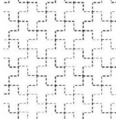 the cross pattern is shown in black and white