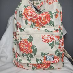 Nwt, Herschel Backpack, Cotton. Vintage Rose. Front Pocket, No Inside Pockets, Plastic Zipper. Beautiful Bag. Bundle And Save Fast Shipping Floral Print Standard Backpack For Daily Use, Daily Use Floral Print Backpack, Spring Backpack With Floral Print For Everyday Use, Floral Print Backpack For Everyday Use In Spring, Spring Floral Print Backpack For Everyday Use, Everyday Floral Print Standard Backpack, Herschel City Backpack, Cotton Backpack, Herschel Backpack