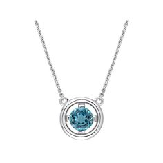 Dazzling with a floating blue topaz gemstone, this Stella Grace pendant captivates from every angle. Dazzling with a floating blue topaz gemstone, this Stella Grace pendant captivates from every angle. Metal: 14k white gold Chain length: 17 in. Packaging: boxed Plating: rhodium Finish: polished Chain type: cableSTONE DETAILS Stone type: London blue topaz Total weight: 1 ct. Center stone size: 6 mm x 6 mm Shape: round Setting: prong Gemstones may have been treated to enhance their appearance. Spe White Gold Chain, Solitaire Necklace, Blue Topaz Gemstone, White Gold Chains, Solitaire Necklaces, London Blue Topaz, Topaz Gemstone, London Blue, Chain Lengths