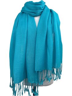 This is a light weight all season wool shawl. This versatile shawl can be used to dress up an outfit for a special evening, as wedding favors, travel wrap or as a neck scarf in the winter. Easy to carry anywhere, perfect for when you need it at a restaurant or at the office in air conditioning or a cool summer evening. Effortlessly give a dress a new look by simply adding this shawl. A must have when you travel! Measures 26"Wide x 74"Long COLOR MATCHING/ACURACY The color is very close however is Blue Pashmina Shawl For Winter, Elegant Blue Pashmina Shawl For Winter, Blue Pashmina Shawl, Formal Shawl, Travel Shawl, Travel Wrap, Wool Shawl, Cool Summer, Neck Scarf