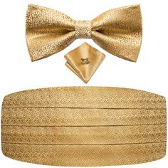 PRICES MAY VARY. Package contains: Cummerbund+Pretied Bow Tie + Pocket Square + Cufflinks Bowtie length: 4.7 inches(12cm) Bowtie width: 2.4 inches(6cm) Cummerbund Size: 4.7 inch(12cm) width and 30.5-35.62 inch(77cm-90cm)length Styles: Houndstooth Necktie/Checks tie / Plaid ties/Solid color necktie /Polka Dots tie set /Gold Neckties /Black pocket square set/Pink/Navy Blue/Red/Purple ect are all can be your choices, which is the must-have accessory for any successful men. Occasion: The perfect cho Fitted Gold Bow Tie And Suit Accessories, Fitted Gold Tie For Semi-formal Occasions, Black Pocket Square, Bow Ties For Men, Successful Men, Polka Dot Tie, Ties For Men, Plaid Tie, Cufflink Set