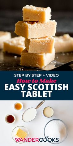 how to make easy scottish tablet with step by step instructions