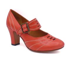 Patterned after a late 1920’s vintage shoe, with the personality and spunk of that original “It Girl”, Clara Bow…. Features highly detailed co Clara Bow, Vintage Shoe, Shoe Repair, Mary Jane Pumps, Shoe Company, Fun Fashion, It Girl, The Vamps, Contrast Stitch