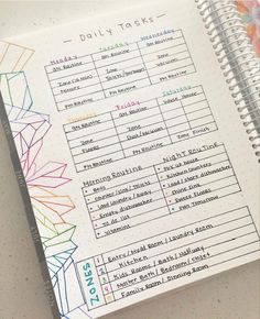 the daily task book is open and ready to be filled with things you can do