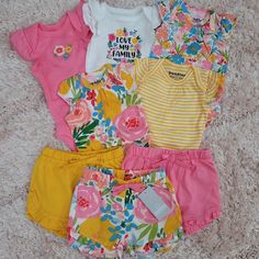 5 Tshirt Bodysuits (Never Worn But Tag Ripped Off) 3 Shorts Nwt Size Newborn Future Room, Happy Pride, Toddler Clothing, Love My Family, Pride Month, Baby Disney, Future Baby, Girl Clothes, Childrens Place