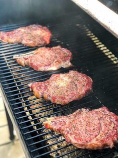 Smoked Ribeye Steak, Steak Ideas, Smoked Pork Recipes, Cilantro Chimichurri, Smoked Burgers, On The Smoker, Ribeye Steak Recipes