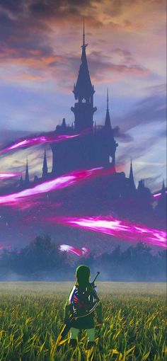 Wallpaper Iphone 11, Moon Outline, Hyrule Castle, 11 Wallpaper