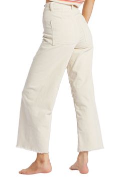 These supersoft corduroy pants are updated with a high waist, wide legs and a welcome touch of stretch. 28 1/2" inseam; 22" leg opening; 12" front rise; 15" back rise (size 29) 98% cotton, 2% elastane Machine wash, tumble dry Imported Wide Leg Corduroy Pants, Free Falling, Wide Legs, Antique White, Corduroy Pants, High Waisted Pants, Billabong, High Waist, Wide Leg