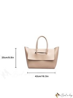 BirdinBag - Chic Shoulder Tote: Streamlined Design for Effortless Style Chic Solid Color Satchel, Elegant Summer Satchel For Errands, Versatile Summer Satchel, Elegant Summer Shoulder Bag For Office, Chic Summer Office Bags, Elegant Summer Office Shoulder Bag, Elegant Satchel For Spring Errands, Elegant Office Bag For Summer, Elegant Summer Office Bag