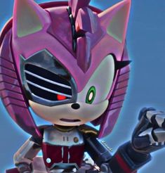 sonic the hedgehog is holding his hand up