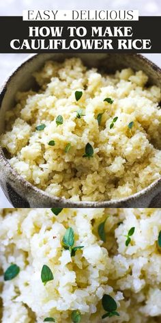 how to make cauliflower rice in the microwave