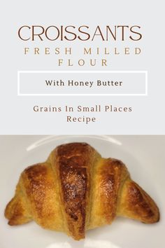 croissants fresh milled flour with honey butter grains in small places recipe