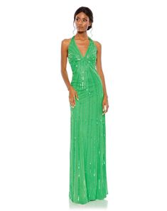 Mac Duggal 10898 - Halter Sequin Evening Dress Mac Duggal Prom, Sequin Halter, Sheath Gown, Sequin Evening Dresses, Sequin Prom Dresses, Column Gown, Prom Dress Shopping, Halter Strap, Green Prom Dress