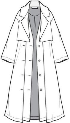 a drawing of a trench coat