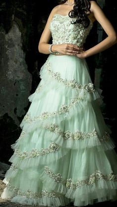 Designer Bridal Lehenga Choli, Indian Wedding Gowns, Lehnga Dress, Designer Bridal Lehenga, Long Dress Design, Indian Gowns Dresses, Ghagra Choli, Bridal Lehenga Choli, Designer Party Wear Dresses