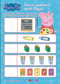 peppa pig learning numbers with peppa