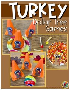 turkey dollar tree games for kids to make