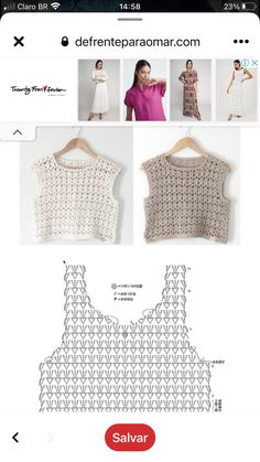 an image of a woman's blouse pattern on the app store screen, with instructions to make it