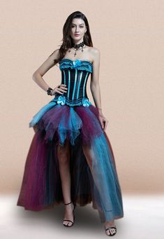 Corset tulle prom dress, classy corset dresses for women. Women's renaissance corset dress suit for Gothic theme party, night clubbing. Descriptions: Material: 90% polyester,10%Spandex Dress color: Black , White , Blue Renaissance dress style: Cocktail Dresses for Women, Corset outfit Package Includes: 1*corset top +1* tulle prom dress Costume Size: S-6XL, please refer to size chart for detail measurement. Wash care：Hand wash only with cold water,Machine washable. How to find your perfect size? Gothic Theme Party, Corset Tulle Prom Dress, Long Corset Dress, Steampunk Corset Dress, Unique Cocktail Dresses, Night Clubbing, Gothic Theme, Black Corset Dress, Corset Prom Dress