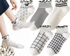 PRICES MAY VARY. 【Perfect thickness】Premium cotton for lightweight socks. Soft, Breathable, and wear resistant with pretty good thickness 【Size】One size fits most with black elastic cuff. US women size 5-9, size6-11.5 with a wide range 【Stylish】Fun classical design. Soft, breathable, anti-odor 【Mult-Function】Best ankle and crew socks. Wear for sneakers, slippers, boots, lace-ups & … 【Perfect Gift】Women socks gift show care and love. More beauty socks see CHUNFO Brand CHUNFO’s New Pure Color Sock Socks Ruffle, Sneakers Slippers, Slippers Boots, Color Socks, Womens Socks, Socks Gift, Classical Design, Women Socks, Colorful Socks