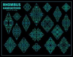 the cover art for rhombus'hand - sketched album, which features an intricate