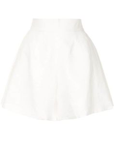 Bambah High-Waist Cullotes Ss20 | Farfetch.Com White Wide Leg Shorts With Pockets, White Wide-leg Shorts With Pockets, Chic Linen High-waisted Shorts, Chic White Wide-leg Shorts, Elegant Wide Leg White Shorts, Elegant White Wide Leg Shorts, White Wide-leg Summer Shorts, Chic White High-waisted Shorts, Chic White Culottes With Pockets