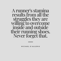 a quote from michael d'abuello on running