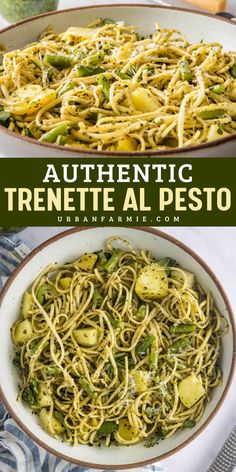 Weeknight dinner ideas get a Mediterranean twist with this Authentic Trenette al Pesto! Featuring long trenette pasta, basil pesto, boiled diced potatoes, and green beans, this quick and easy dish is light, flavorful, and ready to impress!