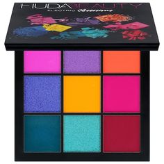 Huda Beauty Eyeshadow, Penyimpanan Makeup, Huda Beauty Rose Gold, Neon Eyeshadow, Huda Beauty Makeup, Makeup Pallets, Cheap Makeup, Pink Makeup, Eye Shadow Palette