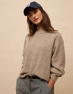 AE Whoa So Soft Crew Neck Sweater American Eagle Shirt, Fall Wear, Fuzzy Sweater, Soft Sweater, Cute Everyday Outfits, Cool Stuff, Material Girls, Cable Knit Sweater, Softest Sweater