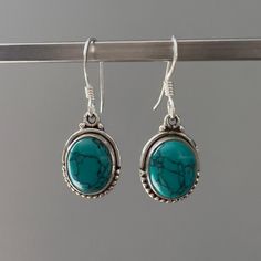 Turquoise earrings Length            1.5 cm  Drop length   2.5 cm  Width              1 cm Gift box available for purchase. Search GIFTBOX Hypoallergenic Turquoise Oval Earrings, Nickel-free Oval Turquoise Earrings, Handmade Turquoise Earrings For Gifts, Handmade Turquoise Earrings As Gift, Turquoise Jewelry With Matching Earrings As Gift, Turquoise Jewelry Set With Matching Earrings As Gift, Nickel Free Turquoise Drop Earrings, Turquoise Nickel-free Drop Earrings, Round Turquoise Earrings For Gift