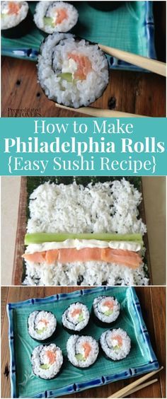 how to make philadelphia rolls easy sushi recipe