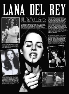 an advertisement for the movie lana del rey