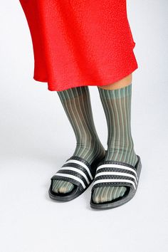 This item is final sale. Go from office to loungewear with this lightweight and silky pair of hosiery. Our silk socks come in two rich colorways and are composed of a nylon blend and a reinforced toe heel for added comfort. Size+ OSFA, W 7-10 Design+ 200 Needle+ Lightweight+ Breathable & flexible+ Seamless toe+ Ankle Content + Care+ Premium Silk Hosiery+ Wash Cold/Dry Low+ Imported Trendy Spring Socks, Spring Casual Mid-calf Stockings, Casual Mid-calf Stockings For Spring, Stretch Green Summer Socks, Stretch Green Socks For Summer, Stretch Green Legwear For Spring, Spring Stretch Nylon Legwear, Casual Knee-high Summer Stockings, Trendy Stretch Summer Legwear