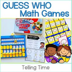 guess who math games telling time