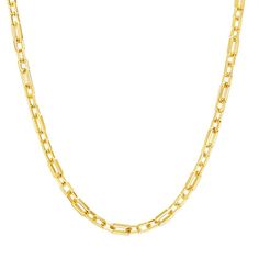 Look stylish every day when you wear this Paige Harper 14k gold-plated paper clip chain necklace. Look stylish every day when you wear this Paige Harper 14k gold-plated paper clip chain necklace. Chain length: 16 in. + 2-in. extender Chain width: 5 mm Chain width: 5 grams Nickel free Metal: 100% recycled brass Plating: 14k gold Finish: polished Packaging: boxedRESPONSIBLE Contains recycled materials Contains at least 50% recycled metal Size: 16". Color: Gold Tone. Gender: female. Age Group: adul 14k Yellow Gold Paperclip Chain Necklace, Everyday Gold-tone Paperclip Chain Necklace, $20 Gold Paperclip Necklace, Gold-tone Metal Necklace With Paperclip Chain, Gold-tone 14k Gold Necklace With Paperclip Chain, Paper Chains, Recycled Metal, Link Necklace, Gold Finish