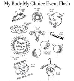 Women's Rights Tattoo Ideas, American Traditional Feminist Tattoo, My Body Is My Choice Tattoo, Tiny Feminist Tattoo, Womens Rights Tattoo, Feminist Tattoos For Women, Unique Feminist Tattoo