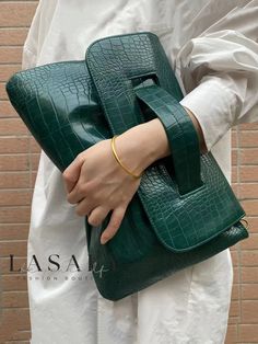 Lasaky - Urban Envelope Clutch Bag with Spacious Crocodile Embossed Design Women's Briefcase, Simple Clutch, Laptop Handbag, Envelope Clutch Bag, Luggage Cover, Embossed Design, Crocodile Pattern, Envelope Clutch, Wig Accessories