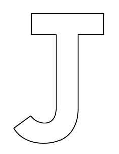 the letter j is shown in black and white