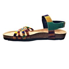 Take a step of royalty with the merge of the most prestigious handwoven Kente cloth and the famous Birkenstock This product is custom made. Birks Sandals, Multicolor Open Toe T-strap Sandals For Summer, Multicolor Open Toe T-strap Sandals, Handmade Dog Beds, African Sandals, Basket Dog Bed, Extra Large Dog Bed, Dog Basket, Kente Cloth